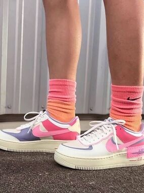 Nike Air Force 1 Shadow Women’s 10 Sail Coral Pink Purple AF1 streetwear